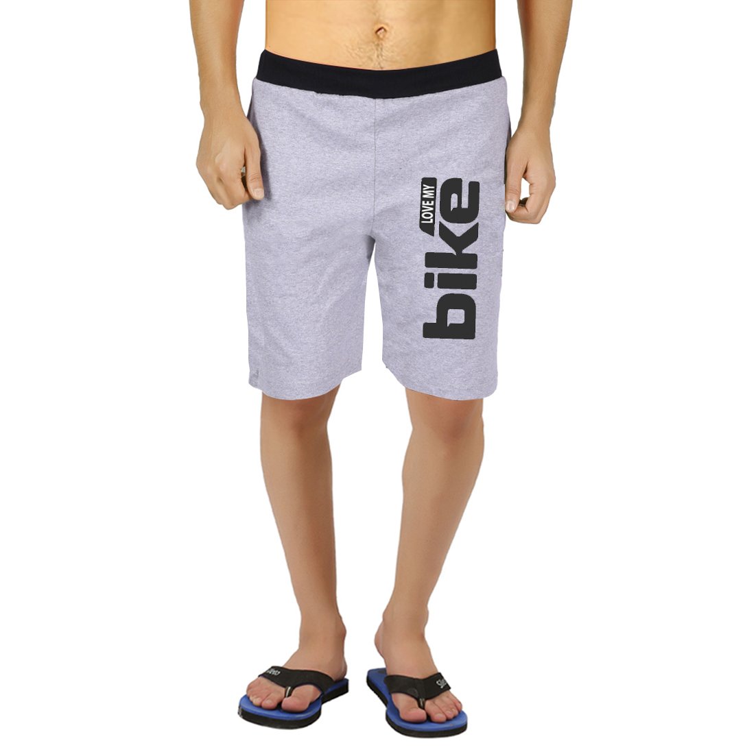 Hotfits Men's Cotton Graphic Shorts - Breathable & Comfortable Casual Summer Shorts for Gym, Running, Beach & Lounge
