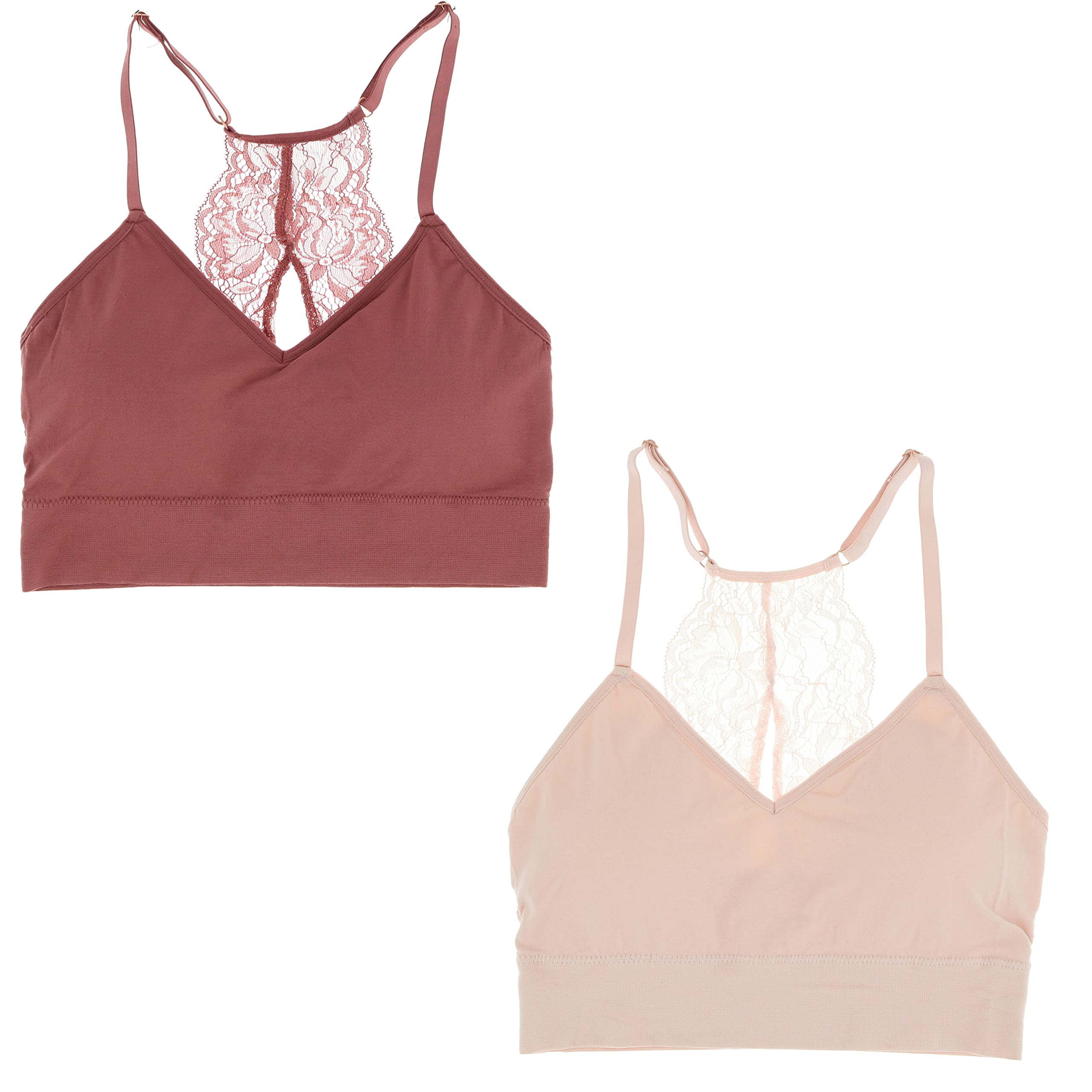 **Marilyn Monroe Women's Sexy Lace Bralette Set - 2 Pack Racerback Bralettes for Comfort & Style | Perfect for Everyday Wear, Date Nights & Layering**