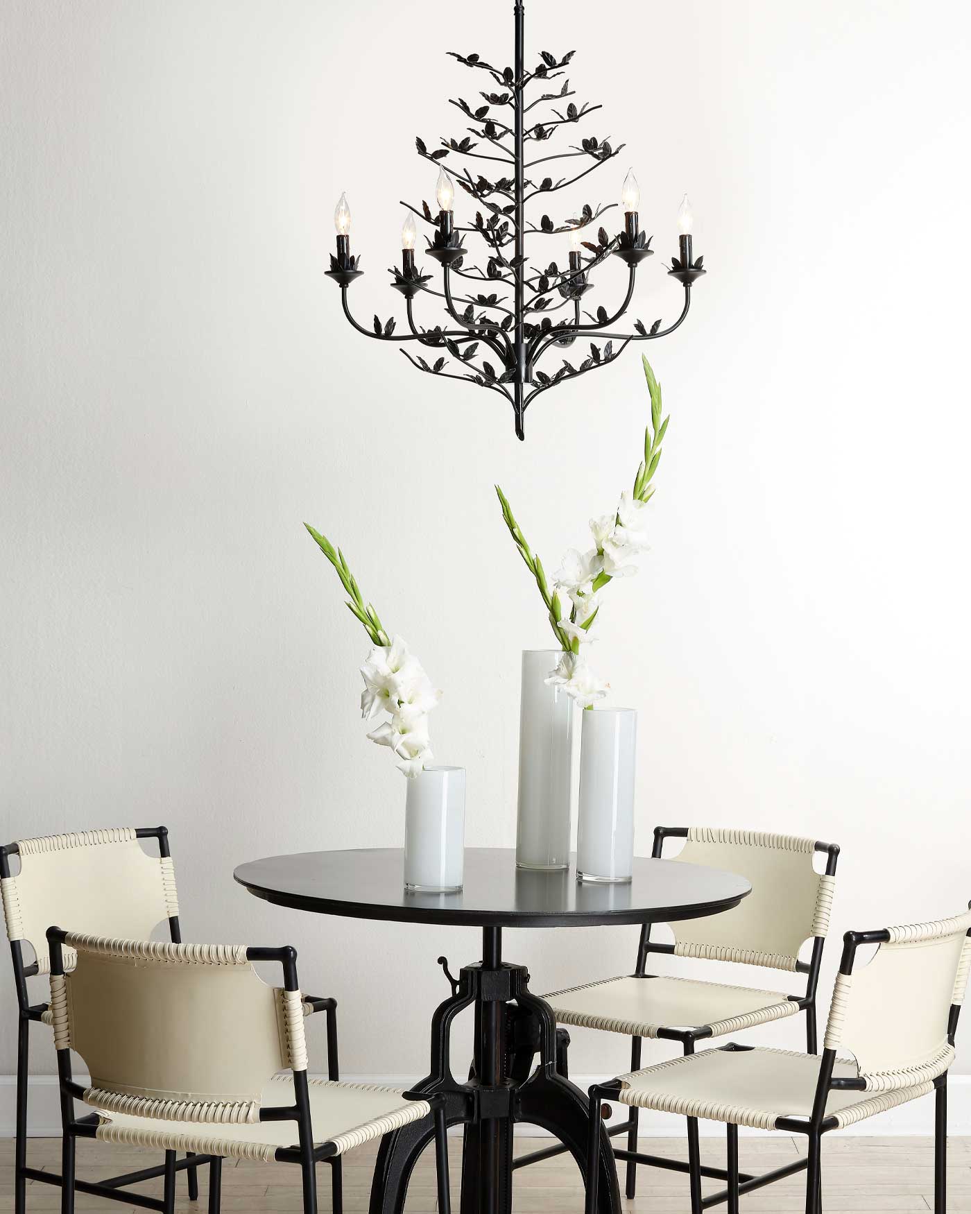 Elegant Crystal Blooming Chandelier - Modern Floral Ceiling Light Fixture for Dining Room, Bedroom & Living Room Decor