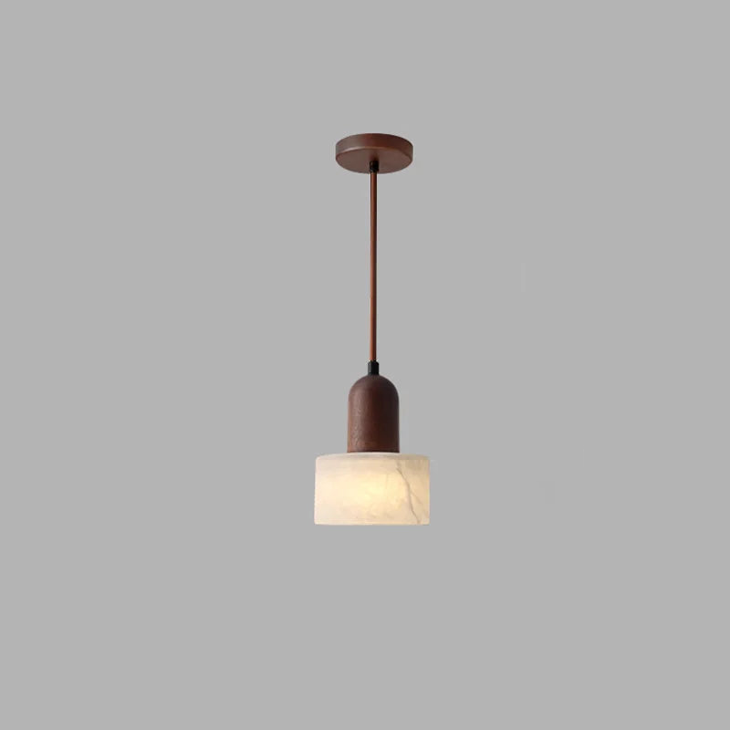 Serenity Modern Marble Pendant Light - Elegant Hanging Chandelier for Dining Room, Kitchen Island & Bedroom Decor