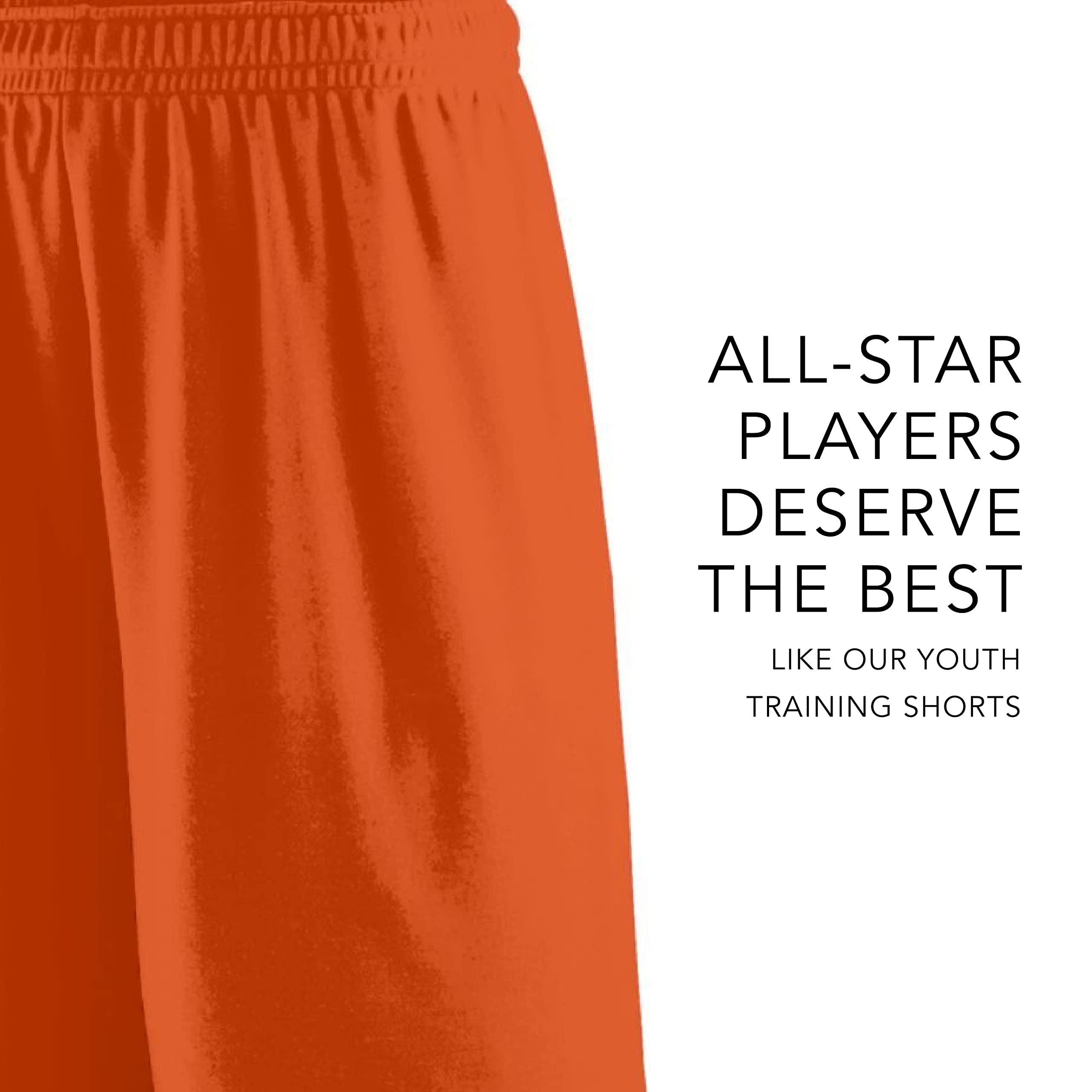 Augusta Sportswear Youth Training Shorts - 9-Inch Inseam Athletic Shorts for Teens, Boys & Girls Gym Workout Clothes | Perfect for Basketball, Running & School Sports Practice