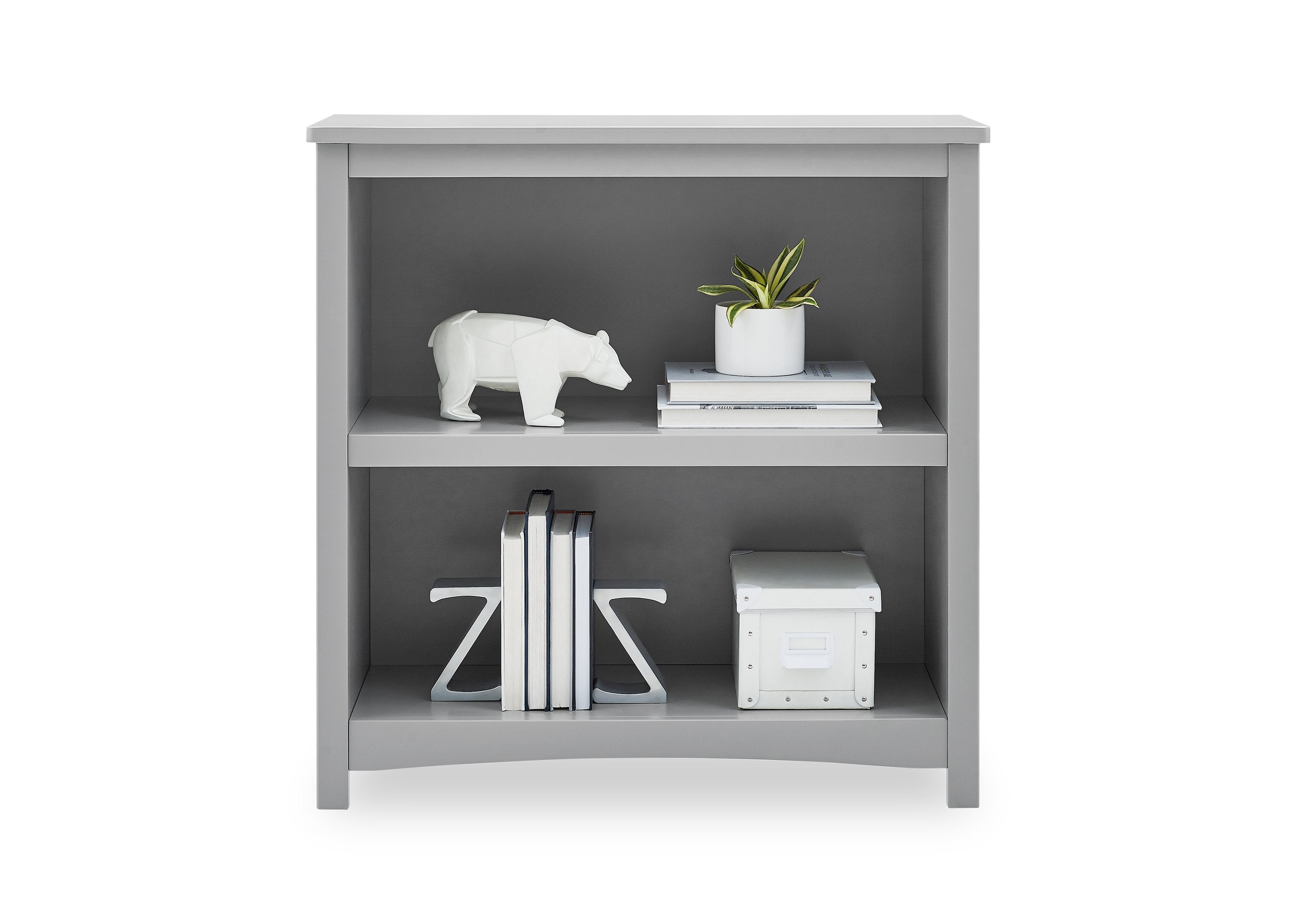 Universal 2 Shelf Bookcase - Sturdy Wooden Storage Shelf for Books, Toys & Decor | Perfect for Living Room, Bedroom, Office & Dorm Organization