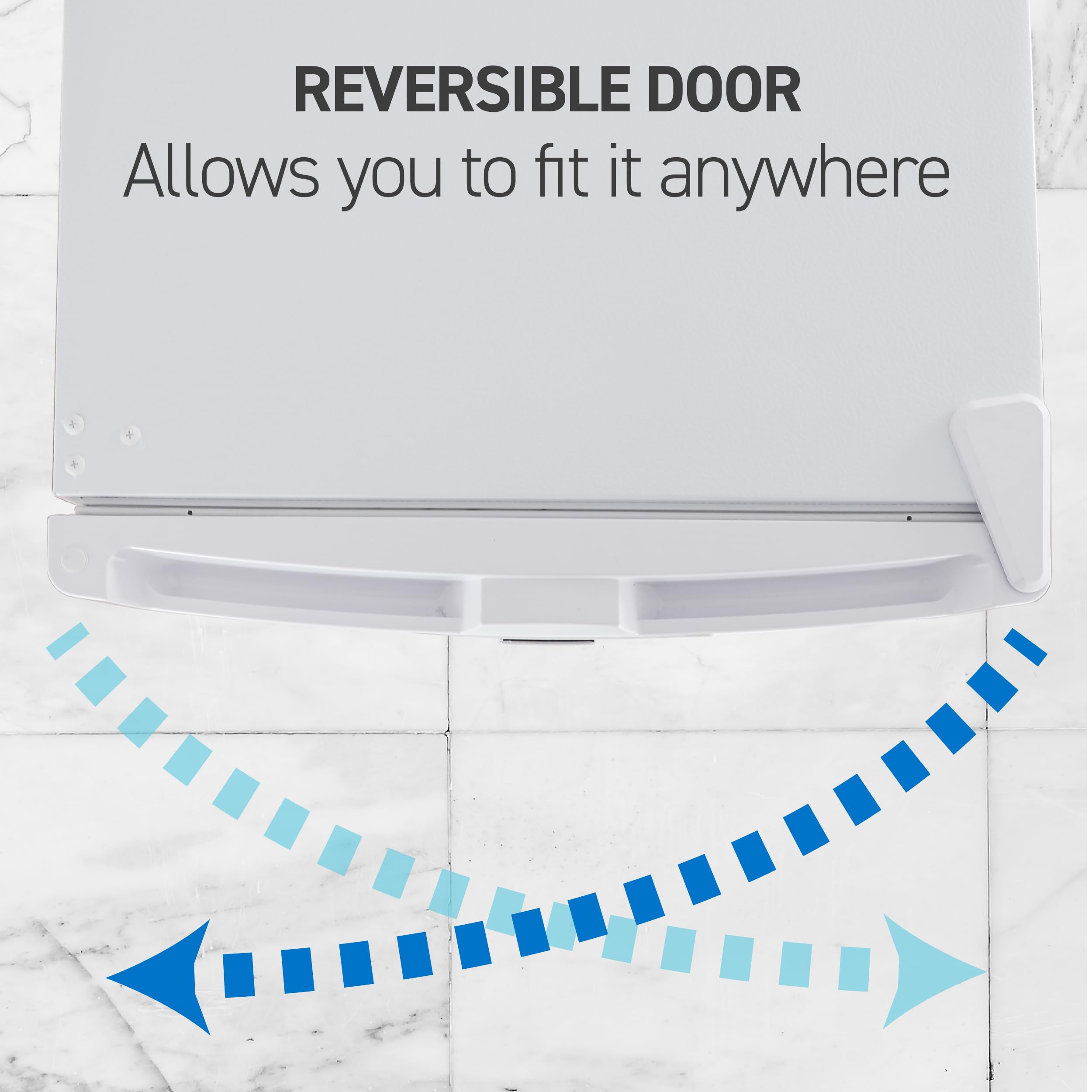 Commercial Cool 6 Cu Ft Upright Freezer with Reversible Door - Energy Efficient Stand Up Freezer for Home, Restaurant & Business Use - Perfect for Storing Frozen Foods, Ice Cream & Bulk Groceries (White)