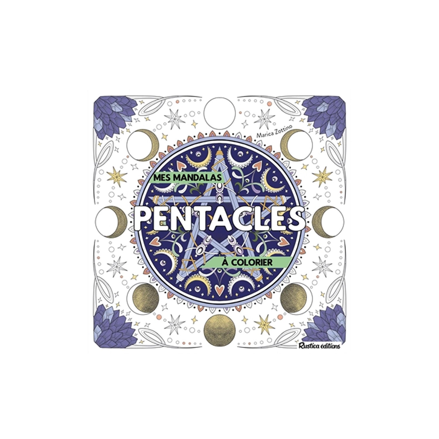 Colorful Mandala Coloring Book - Pentacles Design | French Edition | Relaxation & Meditation Art Therapy for Adults