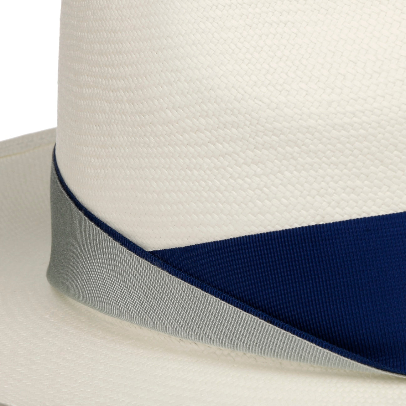 Borsalino Extrafine Twotone Panama Hat - Lightweight & Breathable Summer Sun Hat for Beach, Travel & Outdoor Activities