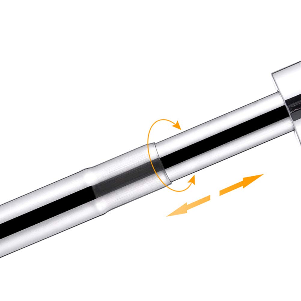 Stainless Steel Retractable Tension Rod - Extendable Clothes Drying Pole & Shower Curtain Rod for Bathroom, Wardrobe (50cm) | Space-Saving Closet Organizer & Home Storage Solution | Perfect for Small Spaces, Laundry Rooms & Apartment Living