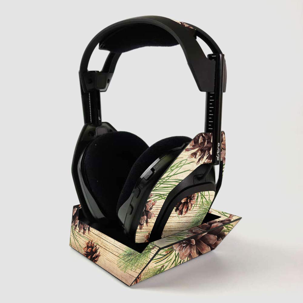 ASTRO Gaming A50 Wireless Headphone Skin & Base Station Cover - Pine Collage Design | Protective Vinyl Decal Wrap | Easy to Apply | Made in USA | Perfect for Gaming Setup & Personalization