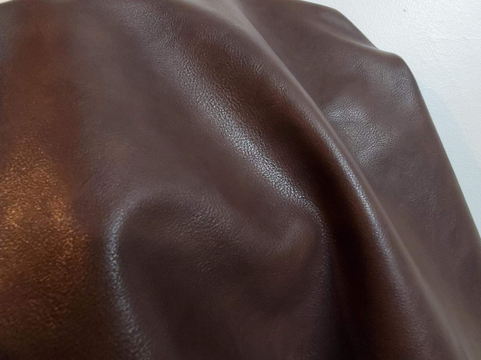 NAT Leathers | 5 Yards Brown Soft Faux Vegan Leather PU Fabric (PETA Approved) - 180