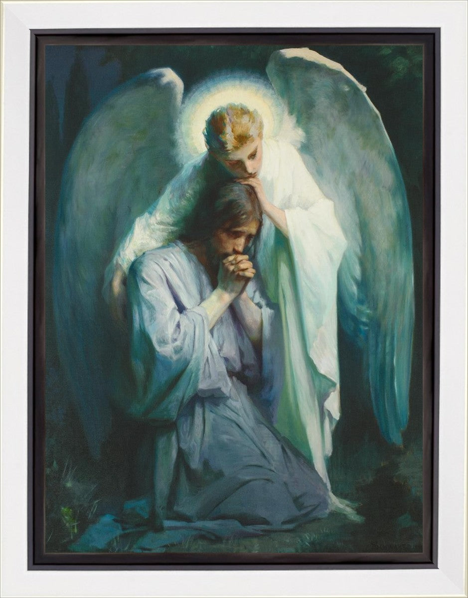 Agony in the Garden Gallery Wrap Canvas - Religious Wall Art for Home Decor, Church & Prayer Room - High Quality Christian Art Print for Living Room, Bedroom & Office