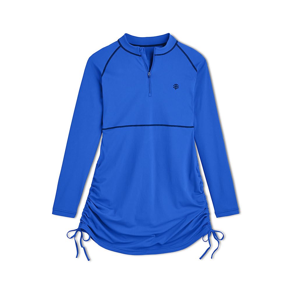 Coolibar UPF 50+ Women's Sun Protective Swim Shirt - Long Sleeve Rash Guard for Swimming, Beach & Outdoor Activities