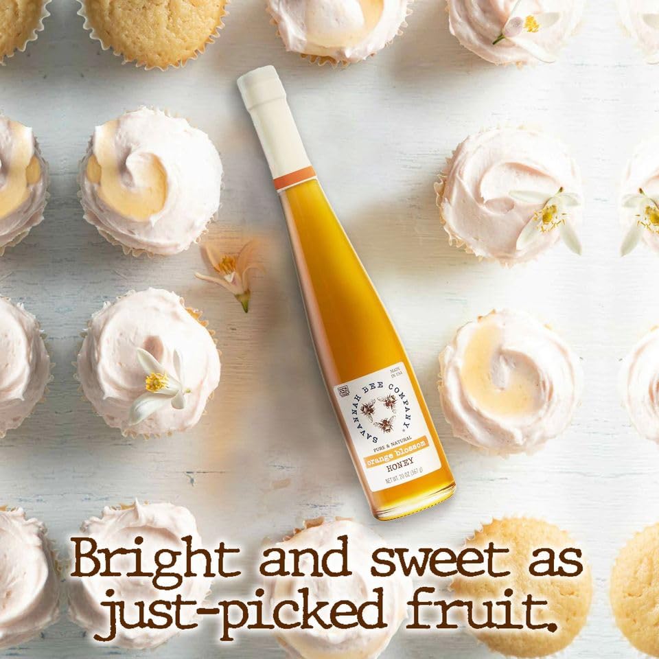 Savannah Bee Company Pure Raw Natural Honey - Unfiltered & Unprocessed | Perfect for Tea, Baking, Smoothies & Healthy Recipes