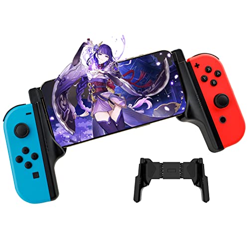 Adjustable Mviioe Phone Stand Holder for iPhone - Compatible with iOS 16 & Nintendo Switch Joycon - Perfect for Mobile Gaming, Streaming & Hands-Free Viewing