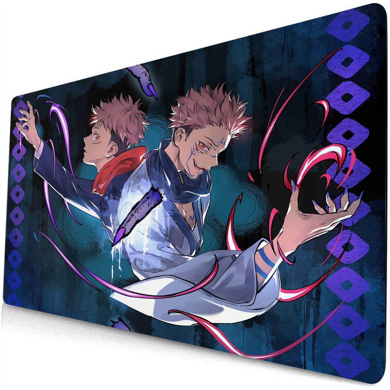 Jujutsu Kaisen Anime Mouse Pad - Large Gaming Desk Mat (60x35cm) for Computer Keyboard & Mouse | Non-Slip Surface for PC Gaming, Office Work & Home Use