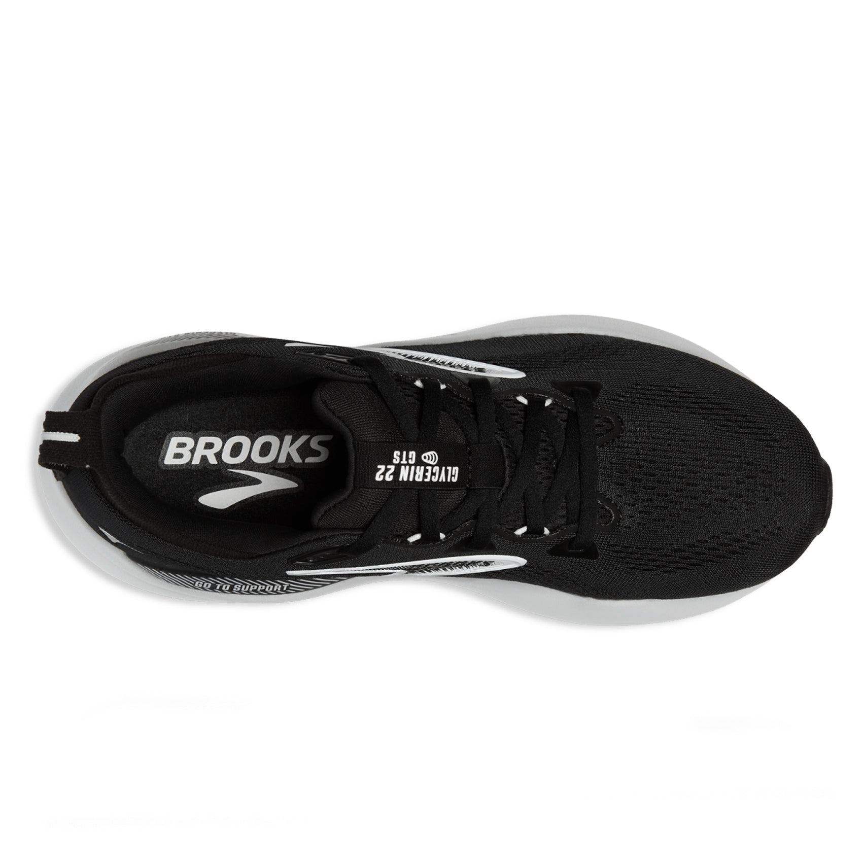Brooks Glycerin GTS 22 Wide Running Shoes for Men - Premium Cushioned Support for Road Running, Jogging & Daily Training