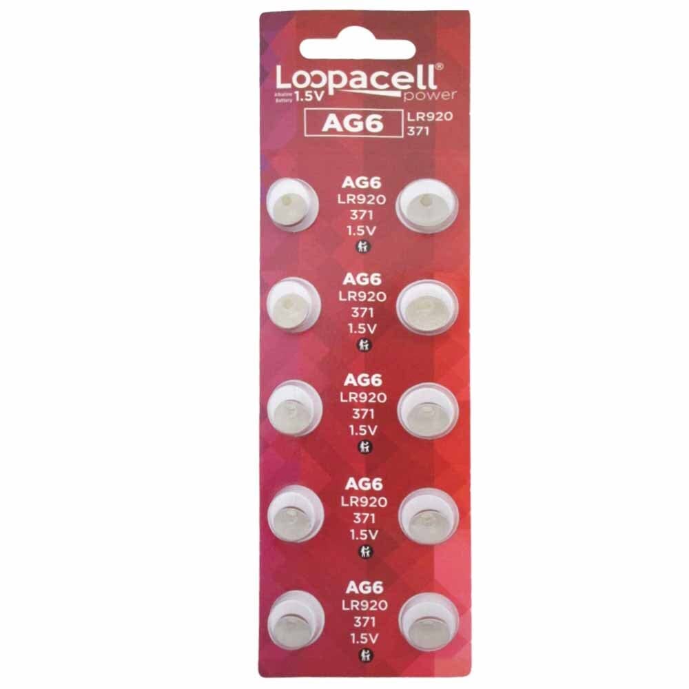 100 Pack AG6 371 Watch Batteries - LR621 LR920 SR621W - Long Lasting Replacement Batteries for Watches, Calculators, and Small Electronics - Perfect for DIY Repairs and Home Use