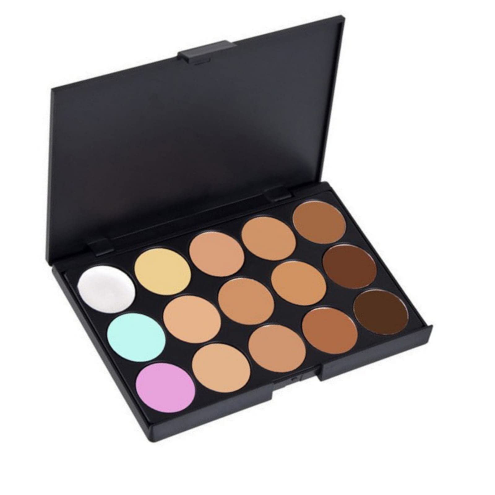 Glomic Professional Contour Cream Palette - Set of 2 with Makeup Brush for All Skin Types | Perfect for Highlighting, Contouring & Everyday Makeup Looks