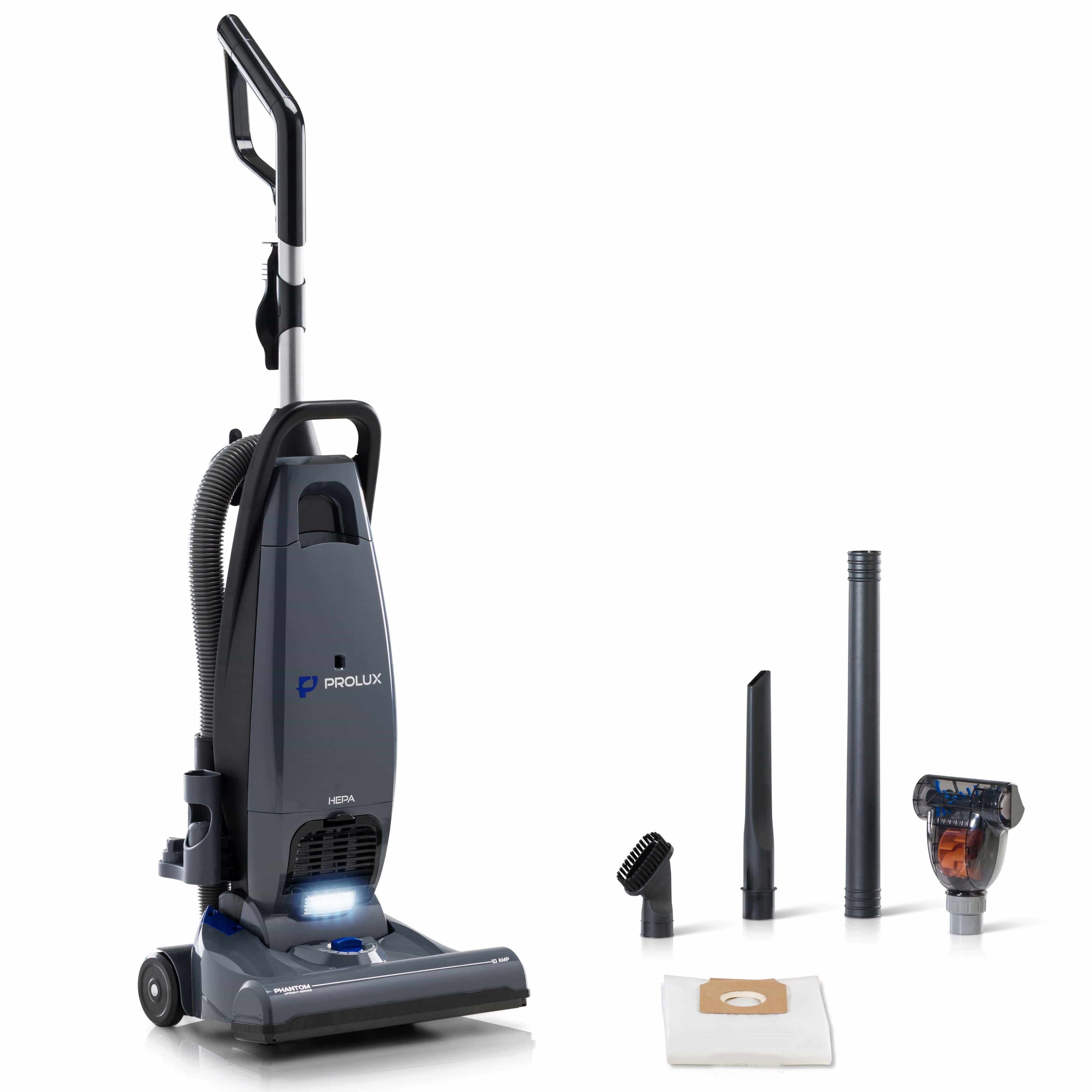 Prolux Phantom Bagged Upright Sealed HEPA Pet Vacuum Cleaner for Home - Powerful Allergen Removal for Carpets, Hard Floors & Pet Hair - Perfect for Pet Owners & Allergy Sufferers