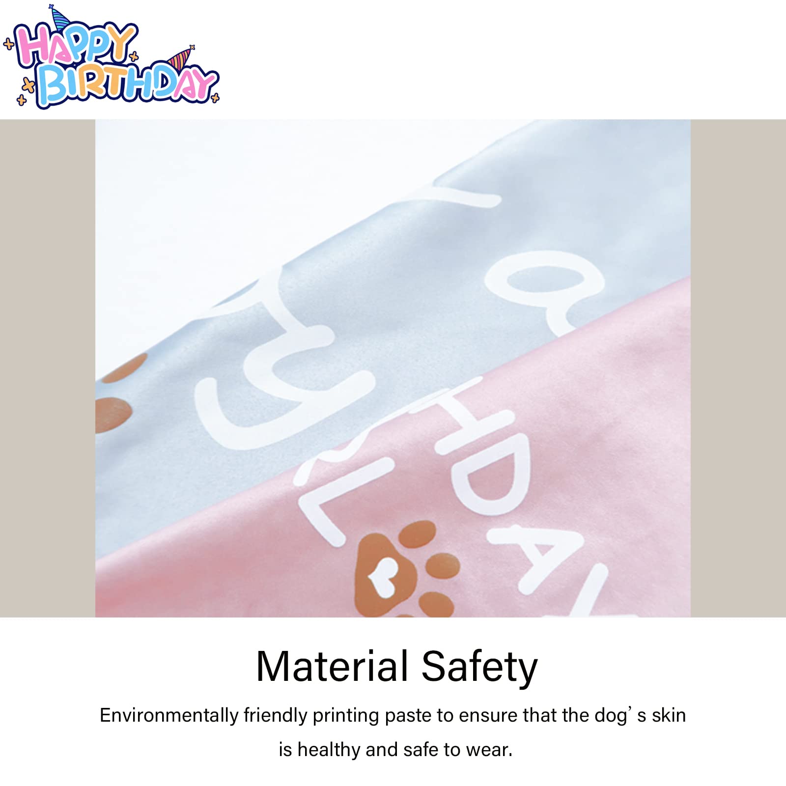 Dog Birthday Bandana for Small, Medium & Large Dogs - Cute Pet Birthday Accessories for Boy & Girl Puppies - Perfect for Birthday Parties & Photo Shoots