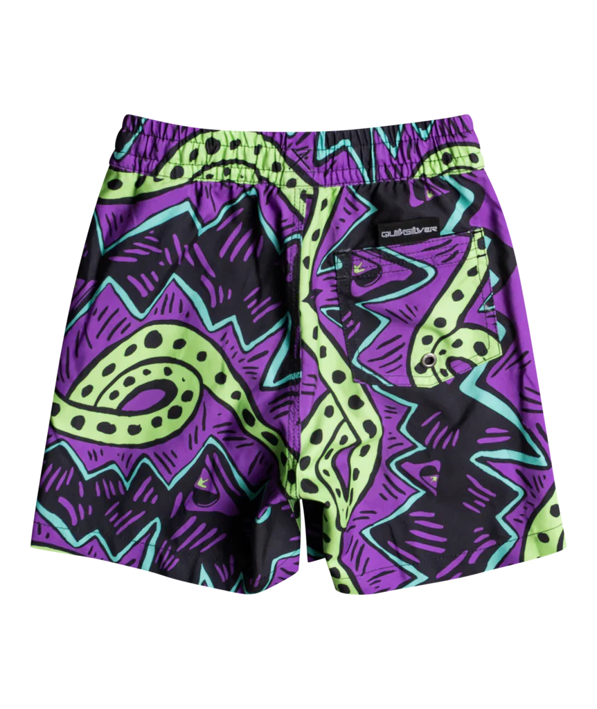 Quiksilver Kids Volley Next Gen Bath Towel - Soft & Absorbent Violet Print Beach Towel for Boys & Girls - Perfect for Pool, Beach & Bath Time