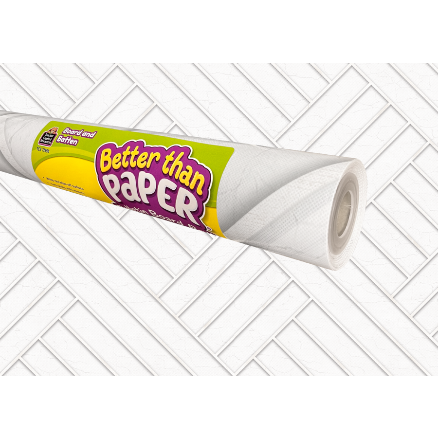 Premium Board and Batten Bulletin Board Roll - Durable Classroom Decor for Teachers, DIY Wall Paneling & Home Office Organization