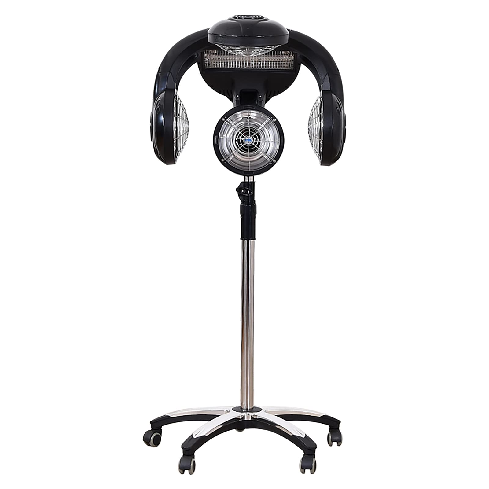 Professional Salon Hair Dryer & Steamer - 1.4KW 110V Freestanding Hair Color Processor with Multiple Attachments (Black) - Perfect for Salon Styling, Hair Coloring & At-Home Hair Treatments