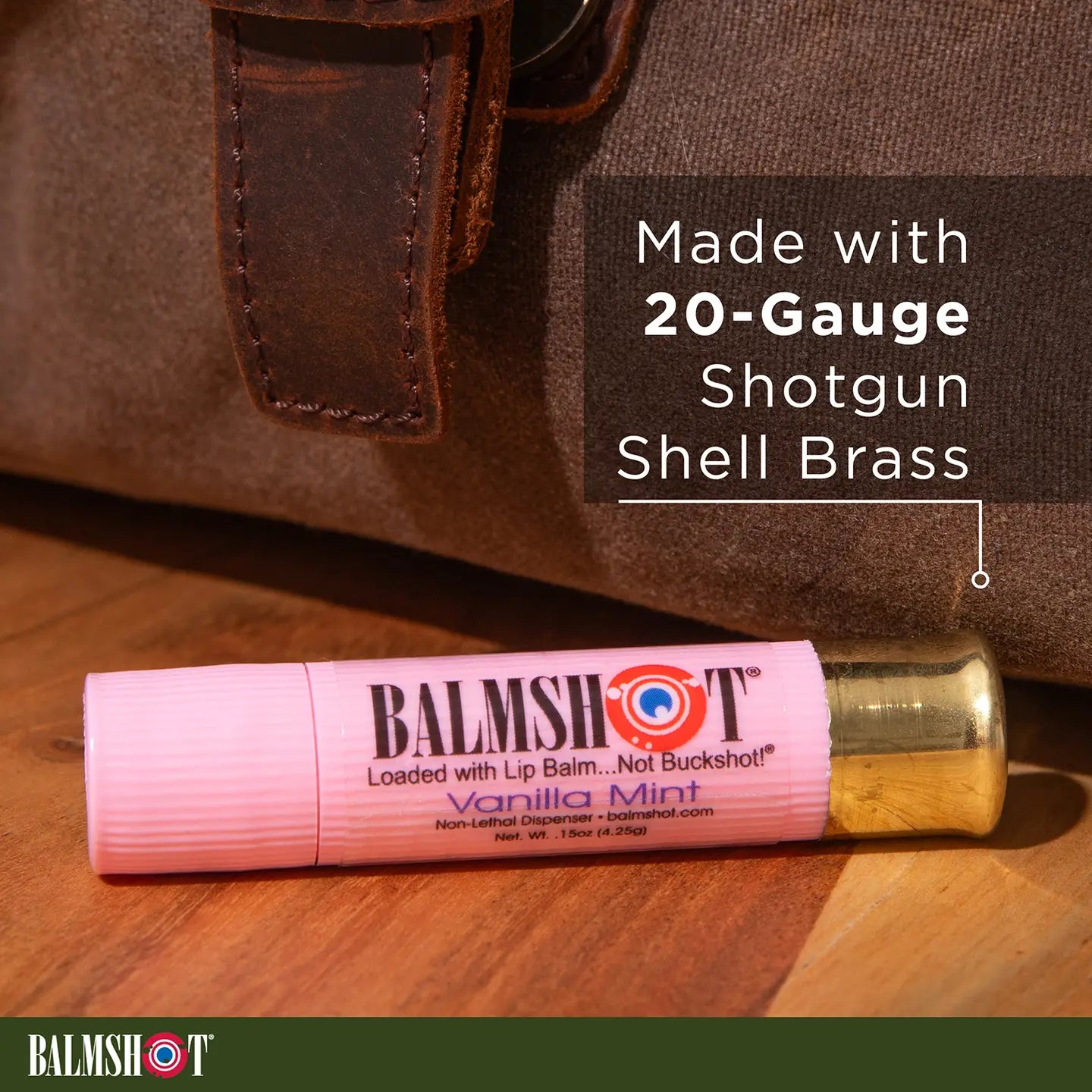 Balmshot Pure Pink Vanilla Mint Lip Balm - Moisturizing & Long-Lasting Lip Care for Dry Lips - Perfect for Daily Use, Winter Protection & On-The-Go Hydration