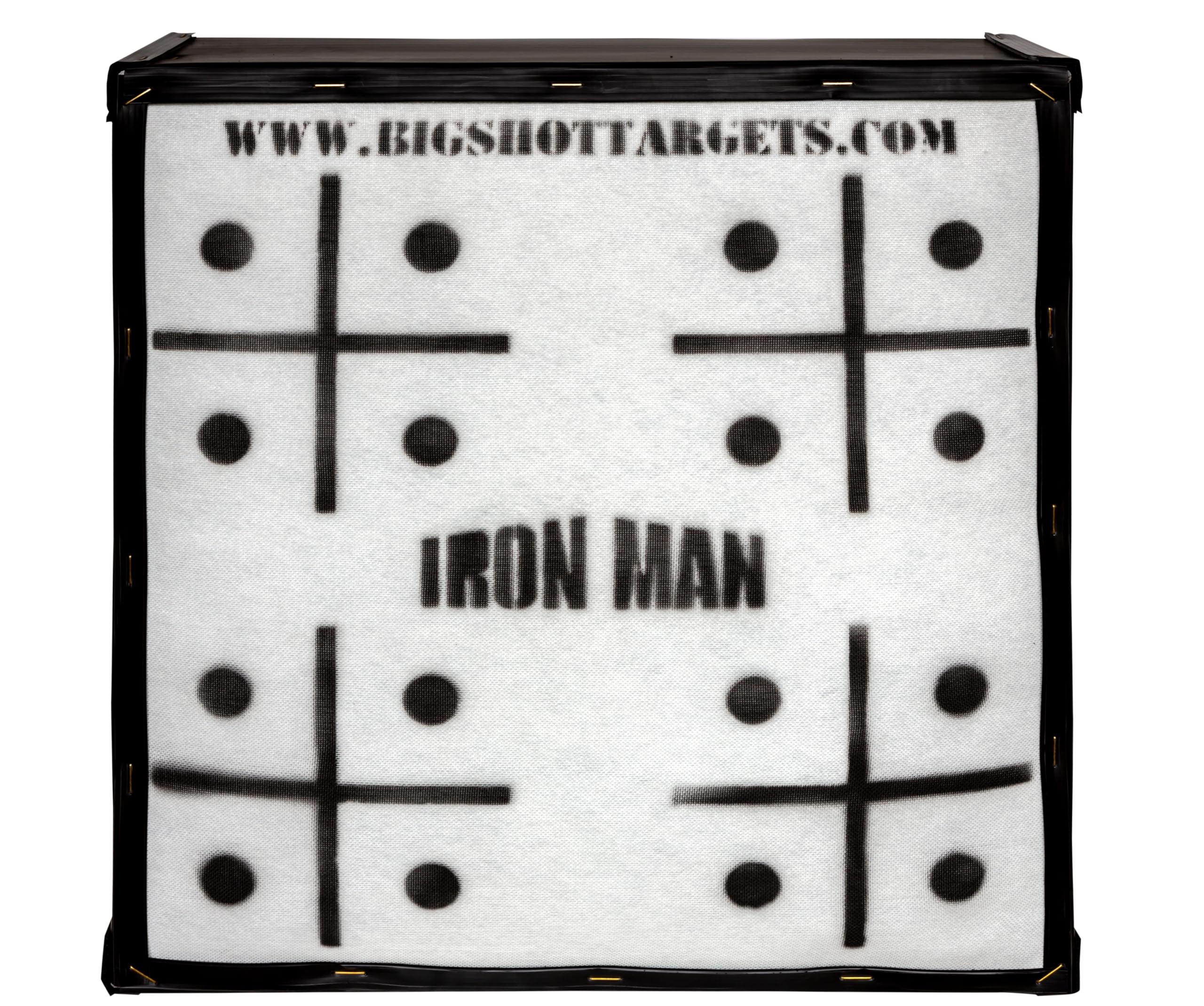 Iron Man 30 Personal Range Target with Heavy Duty Steel Stand - Durable Outdoor Shooting Practice for Archery & Firearms Training | Perfect for Backyard, Hunting, and Tactical Drills