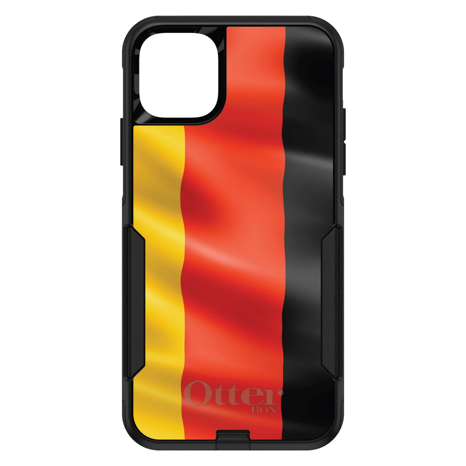 DistinctInk iPhone 13 Pro MAX Case (6.7 Inch) - Durable Protective Cover with German Flag Design - Slim Fit Shockproof Replacement for OtterBox Commuter - Perfect for Travel, Work & Outdoor Activities