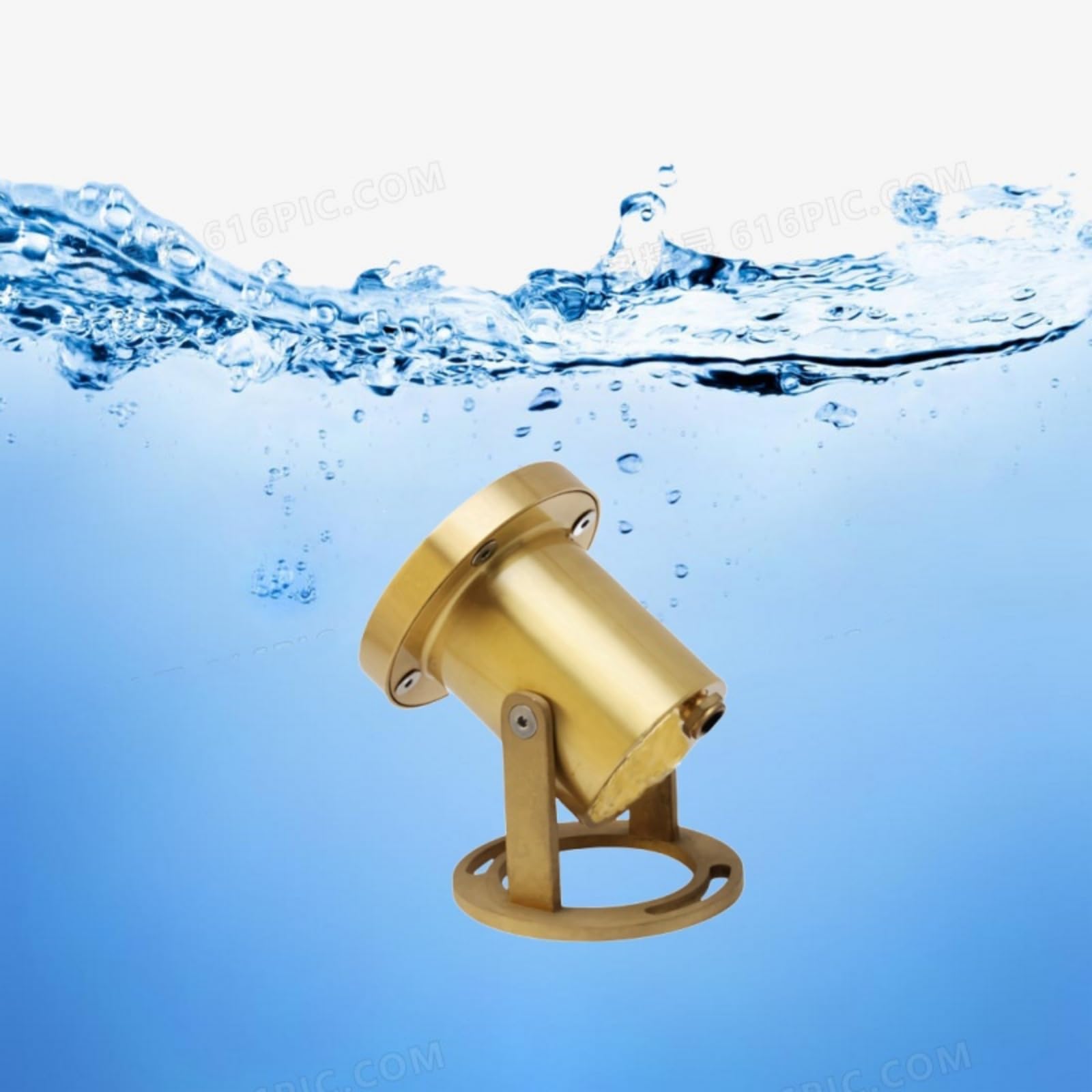 5W MR16 LED Submersible Underwater Light - Solid Brass Waterproof Pond & Pool Fountain Lights for Long-Lasting Brightness | Perfect for Garden Ponds, Swimming Pools, and Water Features