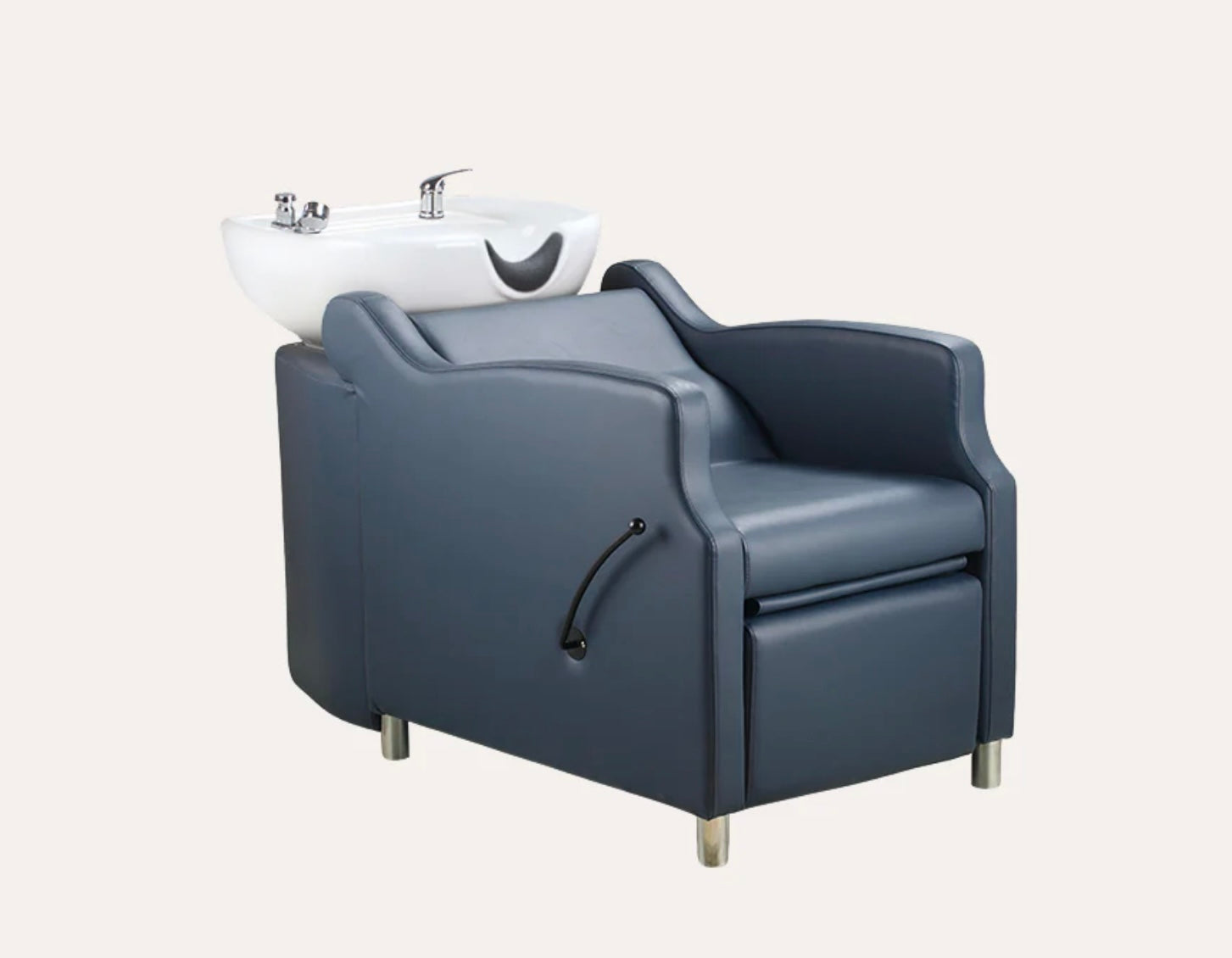 Amare Salon Shampoo Bowl & Chair - Professional Hair Washing Station for Salons & Barbershops - Perfect for Hair Styling, Washing & Conditioning Treatments