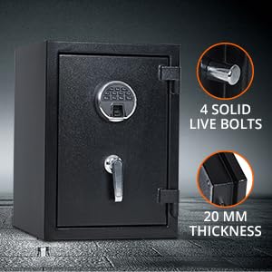 GARVEE 2 Cubic Feet Steel Digital Safe with Electronic Keypad - Secure Cash, Jewelry & Valuables for Home, Office & Business Use