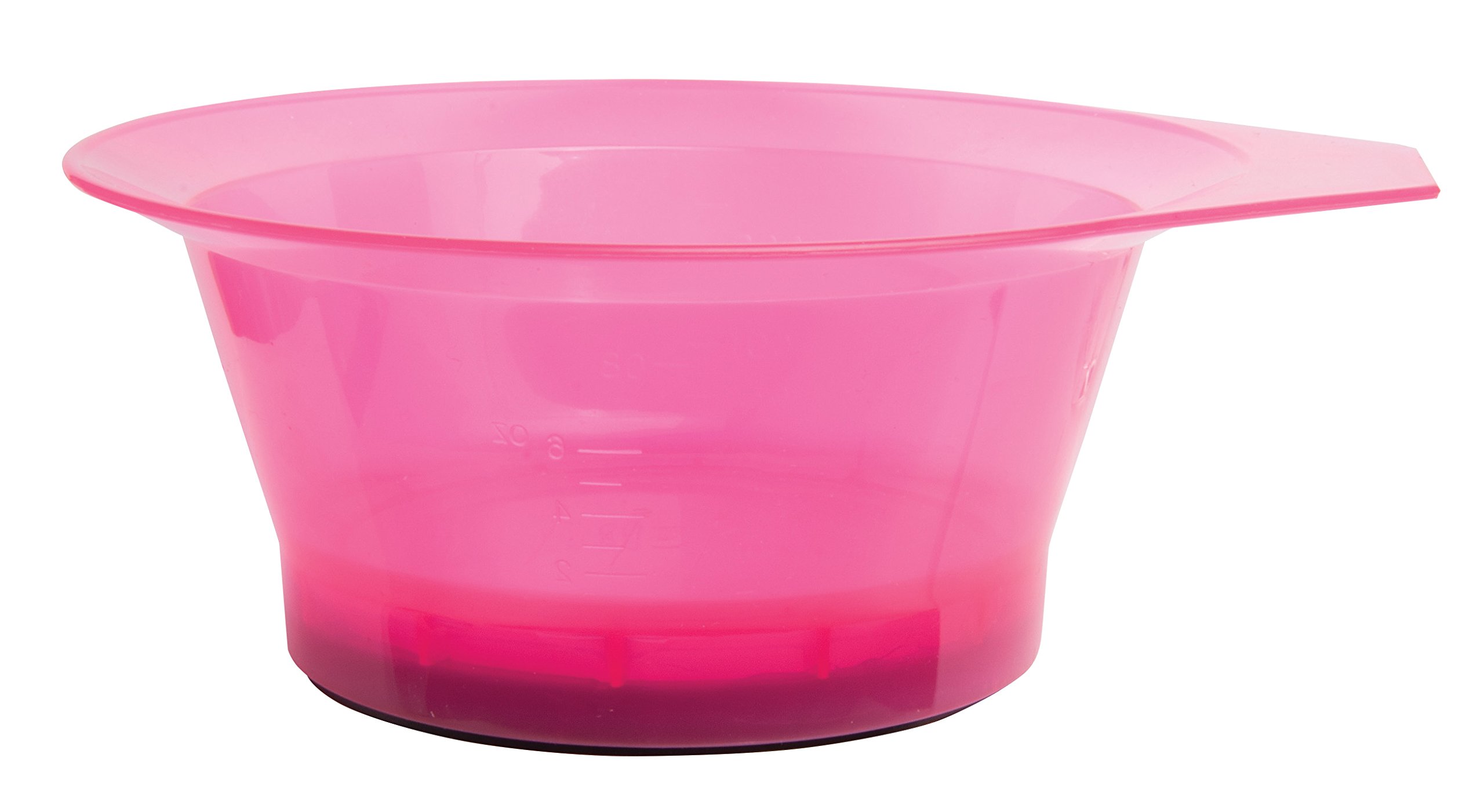 Translucent Pink Hair Dye Bowl Set with Brush - Professional Hair Coloring Kit for DIY Salon at Home - Perfect for Ombre, Highlights, and Balayage Styles