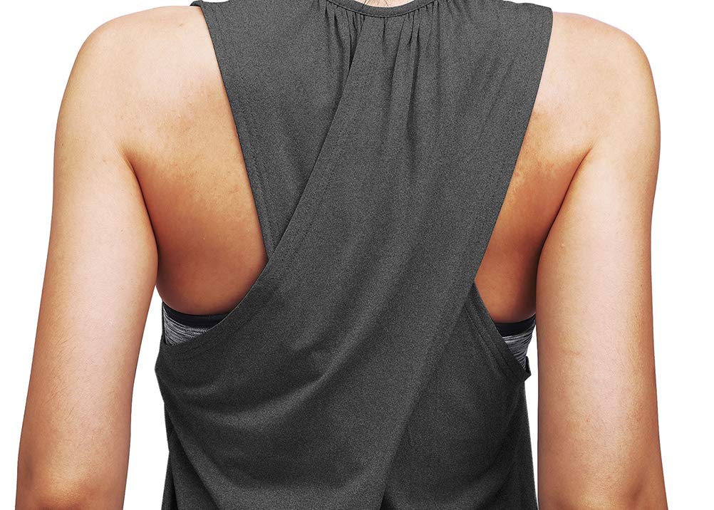Women's Workout Tops - Mippo Yoga Athletic Tank Tops for Gym, Running & Summer Fitness | Breathable & Comfortable Activewear for Yoga, Pilates & Cardio