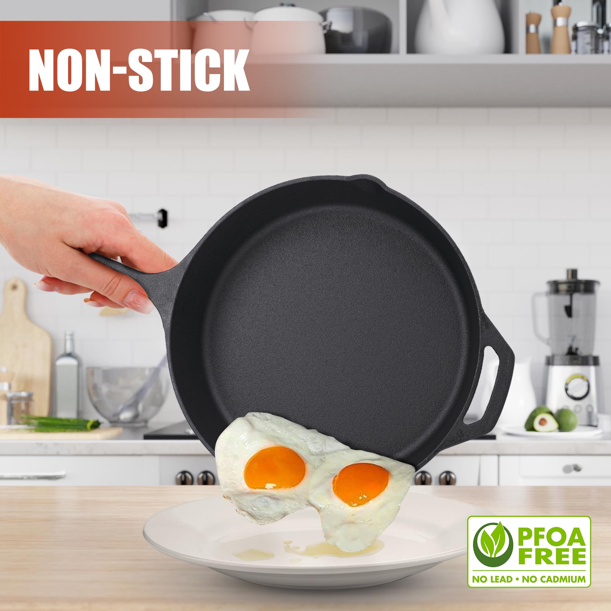 **Z GRILLS 10 Inch Pre-Seasoned Cast Iron Skillet – Heavy Duty Frying Pan for Stovetop, Grill, Oven & Induction – Perfect for Camping, Firepit & Outdoor Cooking – Durable & Versatile Cookware**