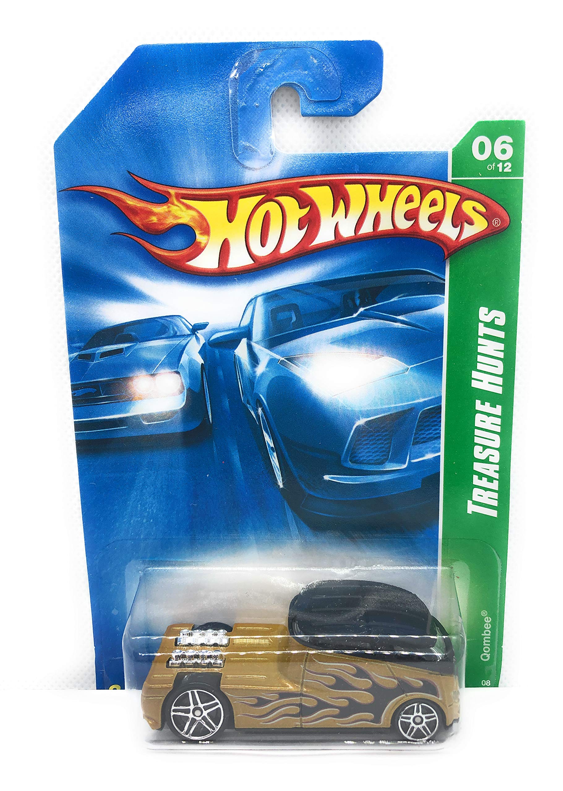2008 Hot Wheels Treasure Hunts Qombee 6/12 Rare Collectible Die-Cast Car - Perfect for Display, Gifts & Car Enthusiasts