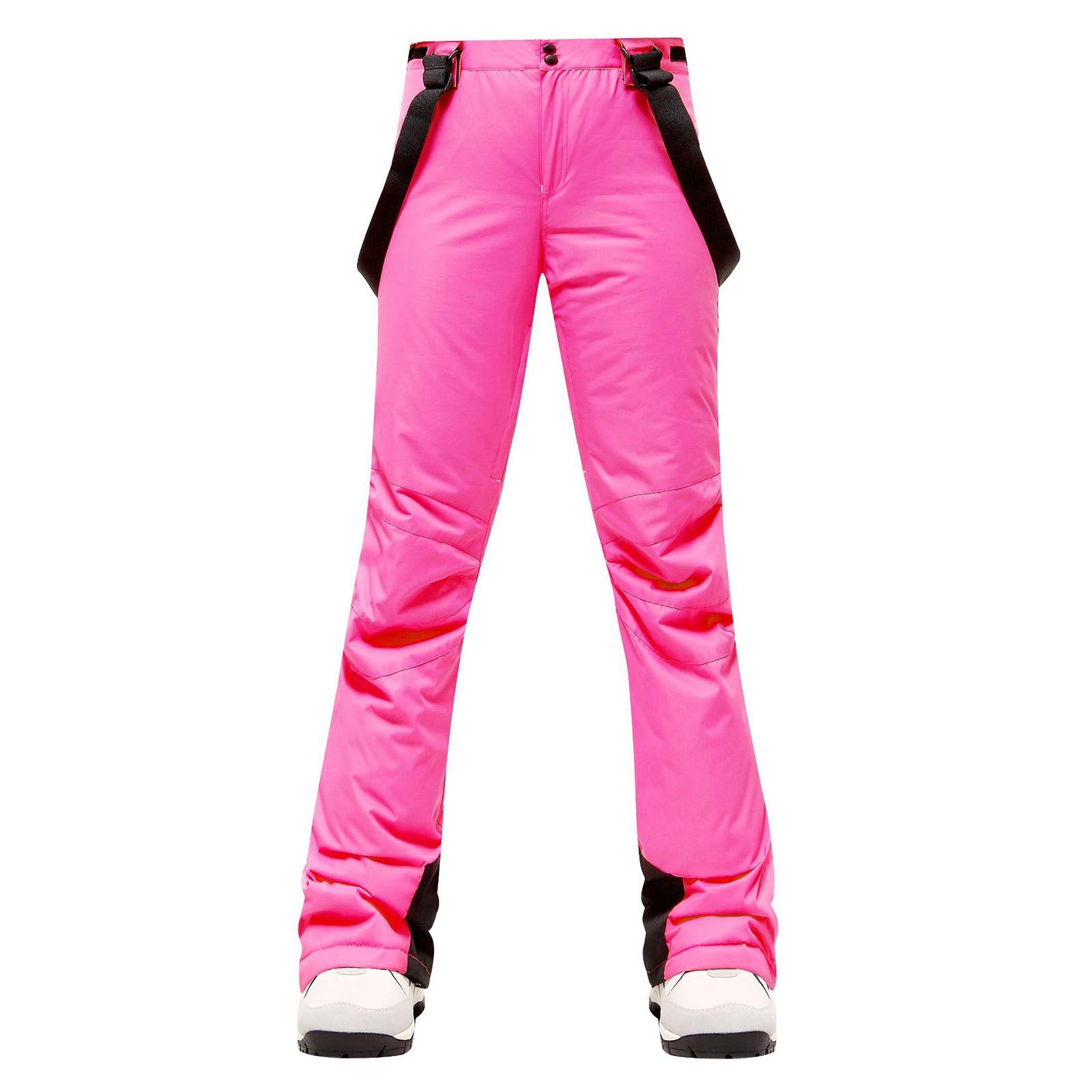 Women's Waterproof Windproof Insulated Ski Bibs & Snowboard Pants - Thermal Winter Snow Skiing Trousers with Suspenders for Cold Weather | Perfect for Skiing, Snowboarding & Outdoor Winter Activities