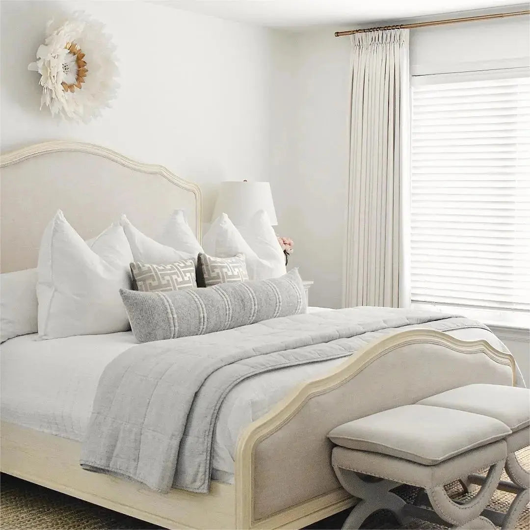 Vinny Twill Pleated Drapery Curtains - Elegant Window Treatments for Living Room, Bedroom & Home Decor