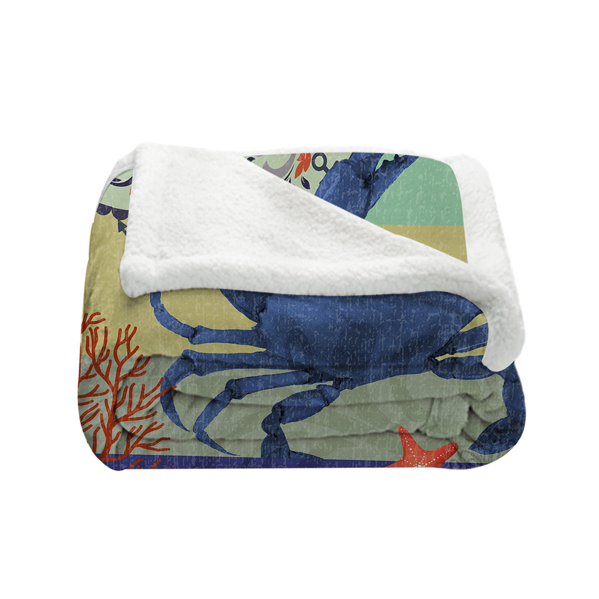 Soft and Cozy Crab Passion Bedspread Blanket - Lightweight Summer Throw for Bed, Couch, Sofa, and Outdoor Picnics
