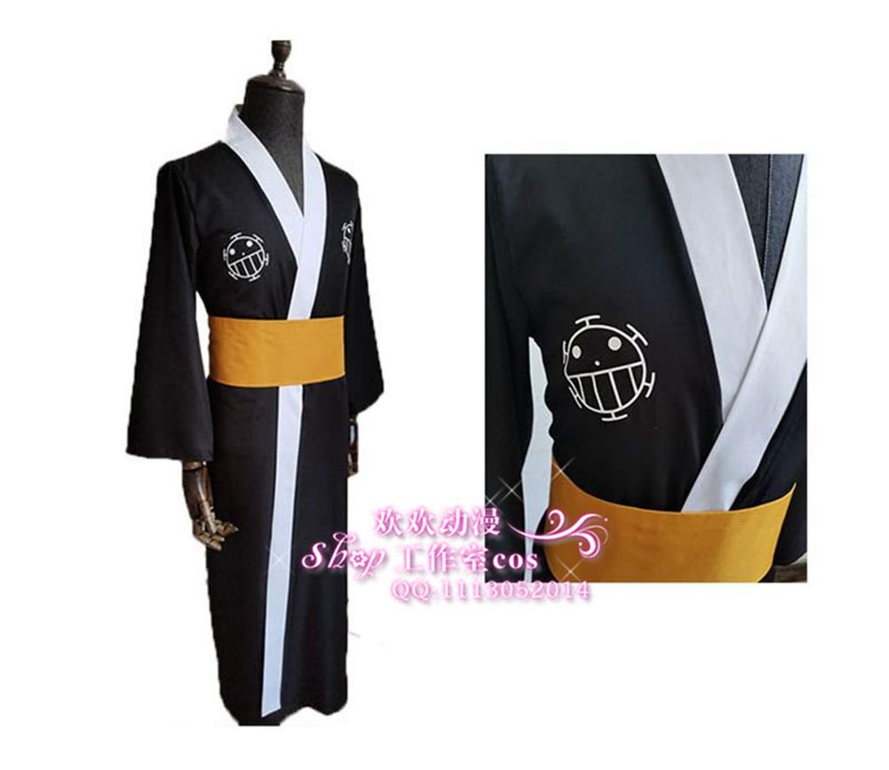 Premium Trafalgar Law Anime Cosplay Costume - Halloween Party, Convention & Festival Outfit - Luxury Kimono Bathrobe for Anime Fans & Collectors