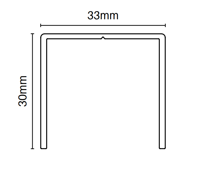 Aluminum U Channel Extrusion 6000mm (236