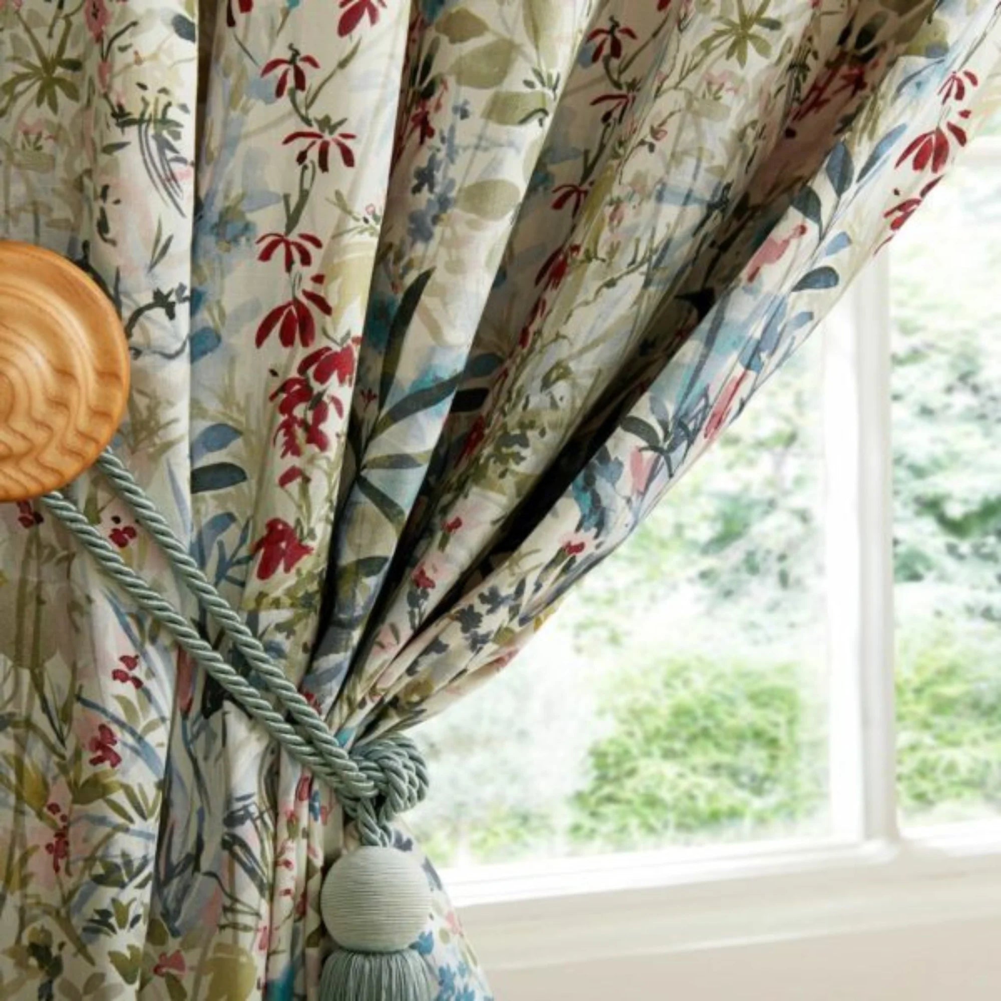 Laura Ashley Pointon Fields Eyelet Curtains - Elegant Window Treatments for Living Room & Bedroom - Light Filtering & Privacy - Multiple Colors & Sizes Available