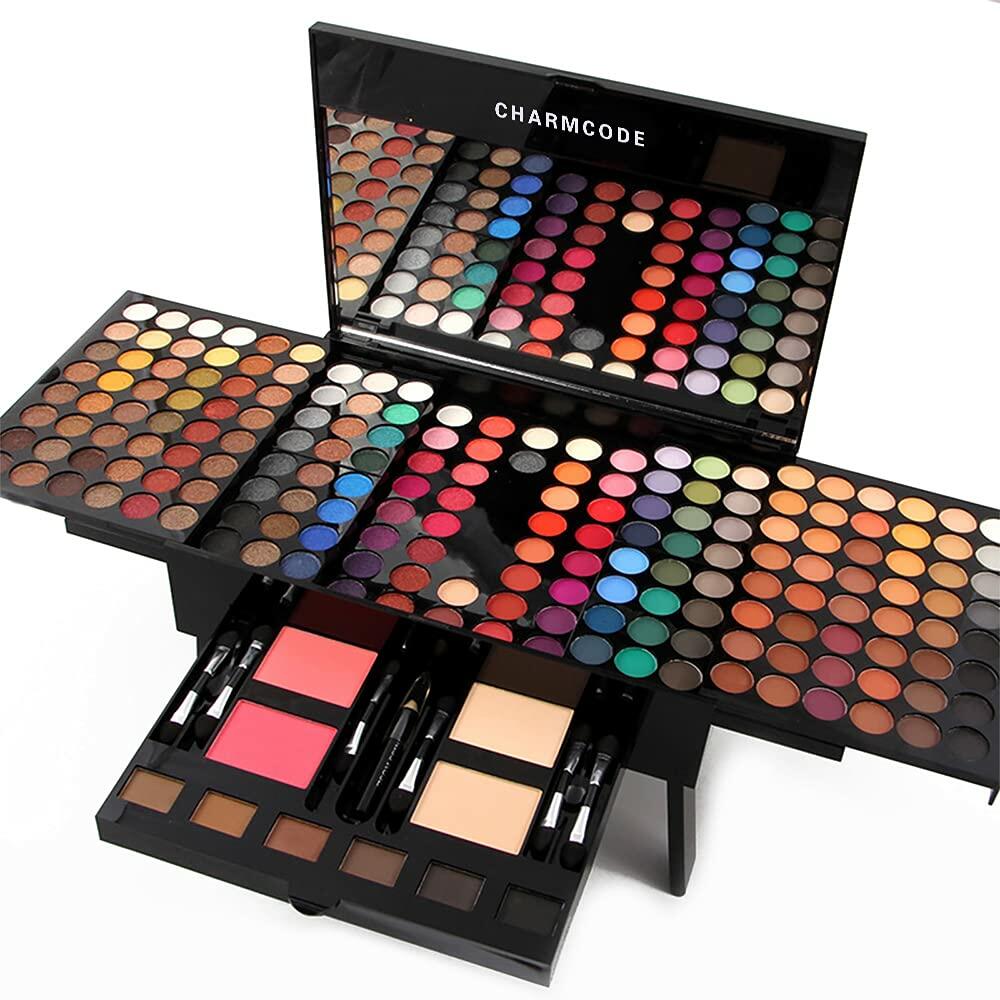 190 Colors Professional Makeup Palette Set - Waterproof & Highly Pigmented Eyeshadow, Blush, Contour Kit for All Skin Tones | Perfect for Daily Makeup, Party, Halloween & Professional Makeup Artists