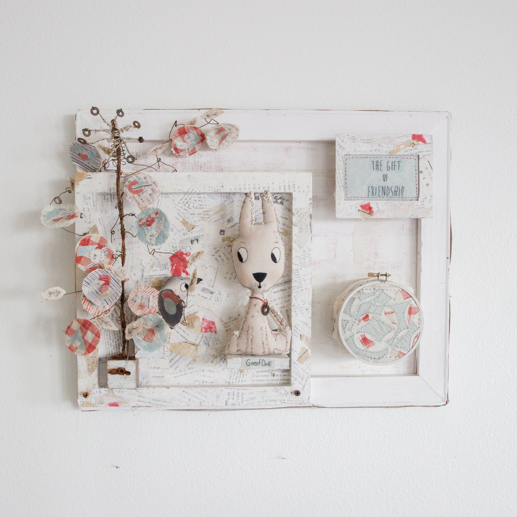 Hutch Studio Paws and Caws Collage Collection - Unique Friendship Gifts for Dog & Bird Lovers | Perfect for Home Decor, Pet Lover Presents & Special Occasions