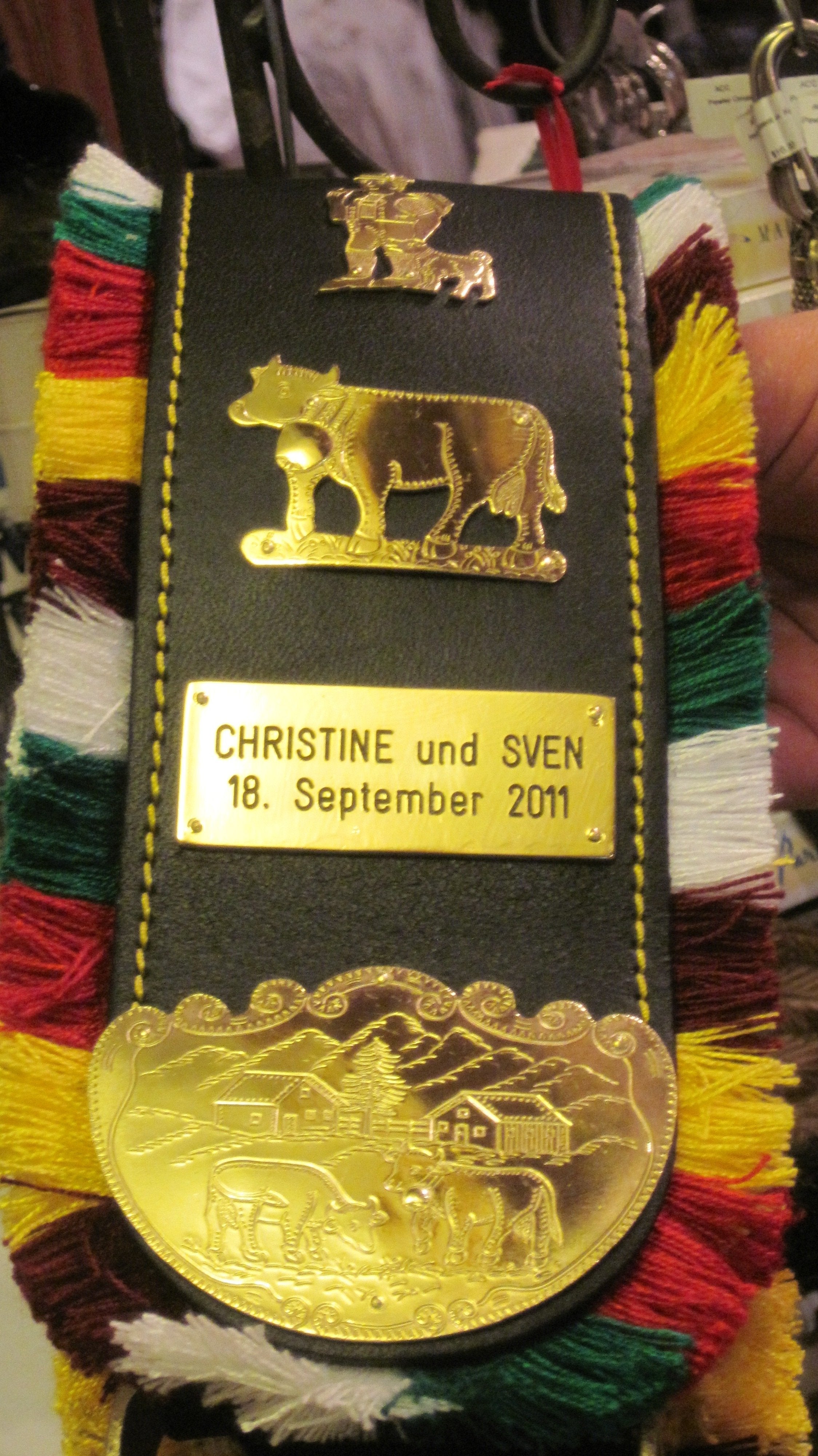 Authentic Swiss Cowbells - Handcrafted Alpine Treicheln for Farm Animals & Home Decor - Perfect for Cattle, Goats, Christmas Decor & Rustic Weddings