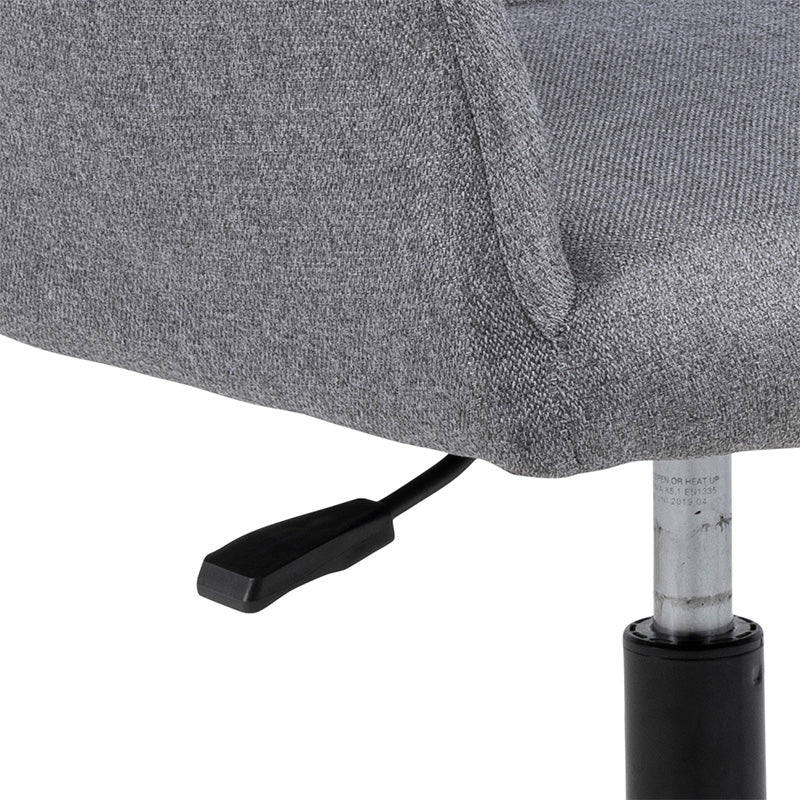 Ergonomic ISLA Office Chair - Light Grey & Black Mesh Back - Adjustable Height & Swivel - Perfect for Home Office, Gaming & Workspaces