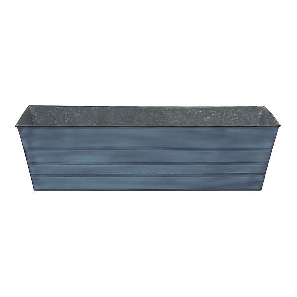 Galvanized Steel Flower Box Planter - Rustproof Outdoor Garden Container for Plants, Flowers & Herbs - Perfect for Patio, Balcony & Window Sill Decor