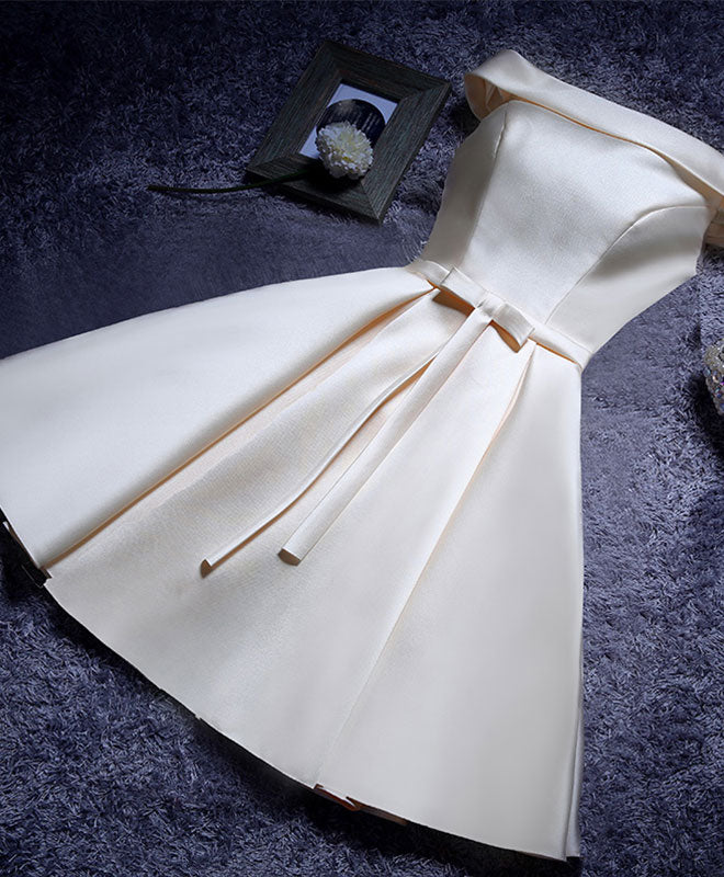 Elegant A-Line Satin Short Prom Dresses for Women - Formal Bridesmaid Dresses for Weddings & Special Occasions - Perfect for Homecoming, Cocktail Parties & Evening Events