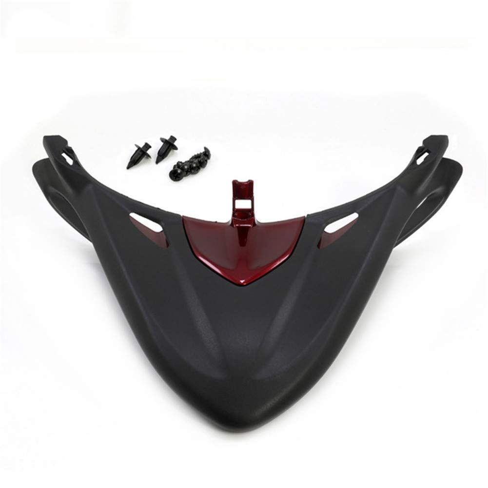 Suzuki DL650 V-Strom 2012-2017 Motorcycle Front Fender Mudguard - Red ABS Plastic Wheel Extension Cover & Beak Hood for Off-Road Adventure Riding & Wet Weather Protection