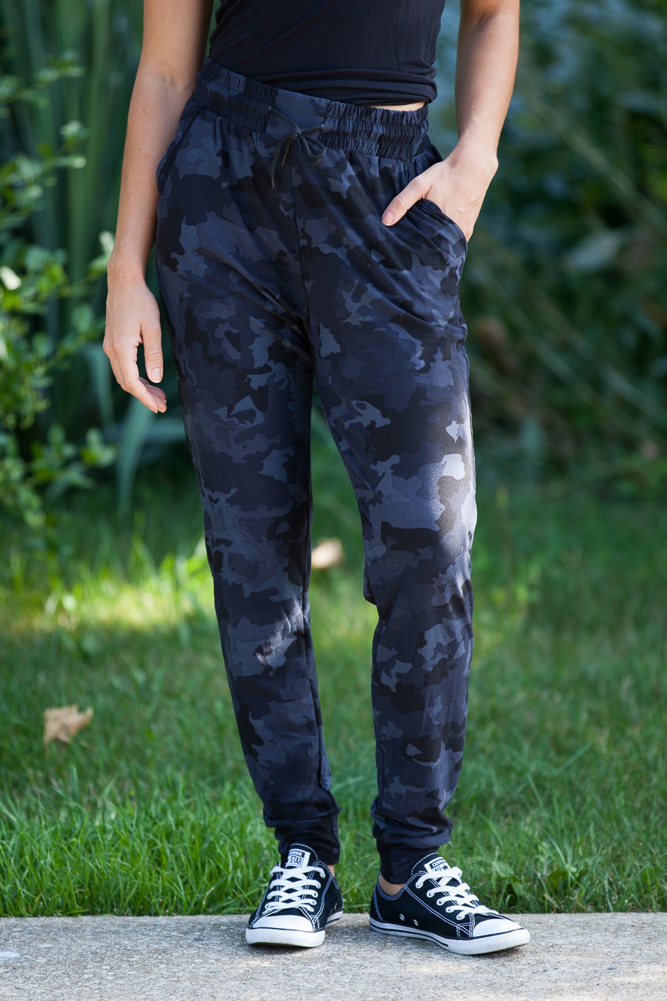 Midnight Camo Joggers for Men - Comfortable Camouflage Print Sweatpants for Running, Gym & Lounge Wear