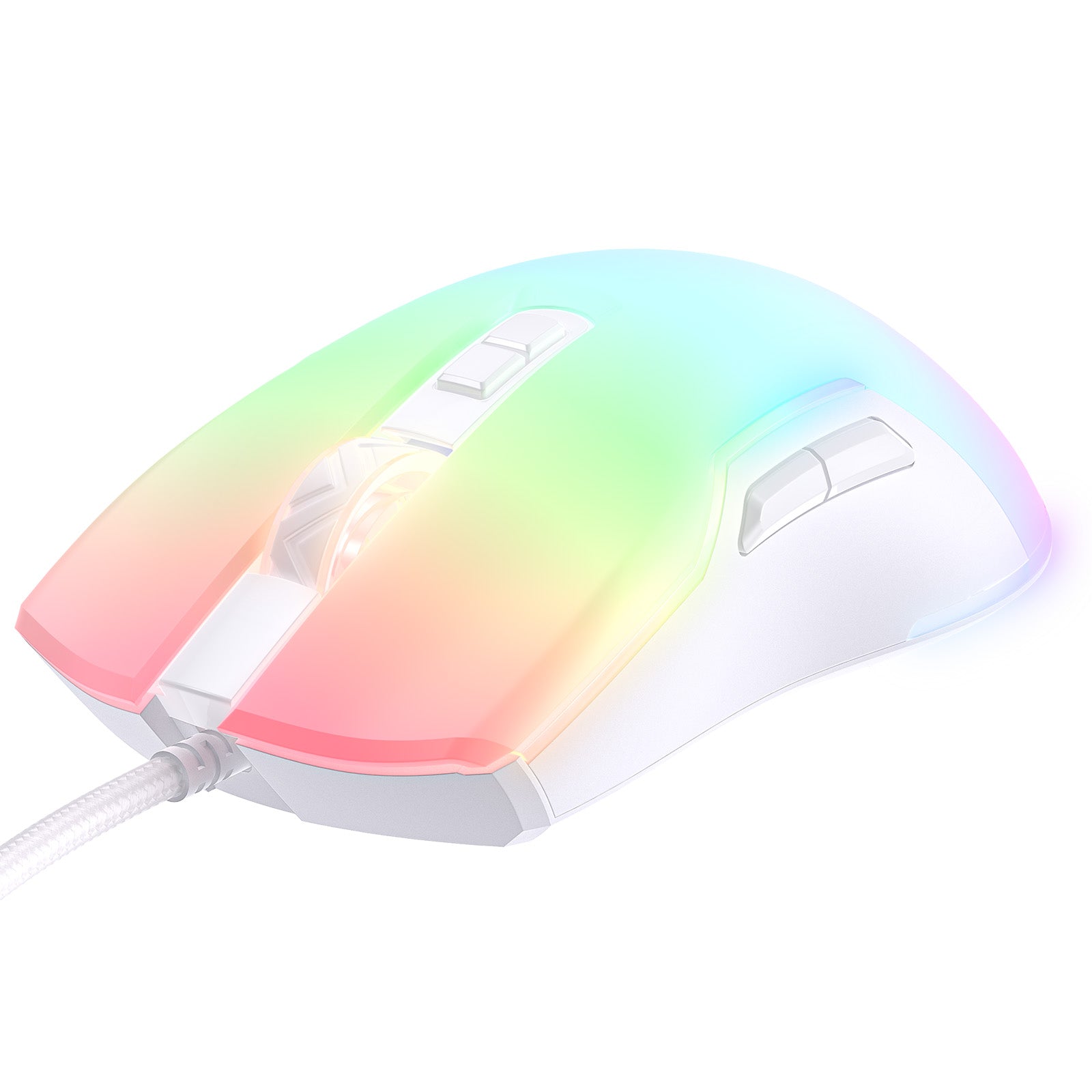 ONIKUMA CW922 Wired Gaming Mouse - 7200 DPI, 7 Programmable Buttons, RGB Backlit for PC & Laptop - Silent Click Optical Mouse for Gaming, Office Work & Home Use